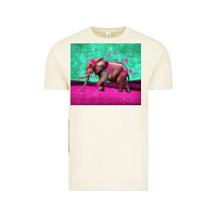 Vintage Arctic colorful elephant Vintage Tee - LillyAllenDesigns