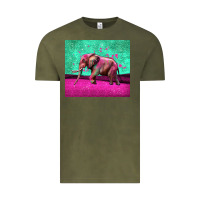 Colorful Elephant Vintage Tee | Teevron