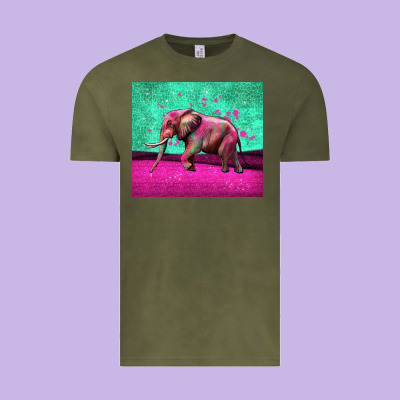 Colorful Elephant Vintage Tee Designed By Lillyallendesigns
