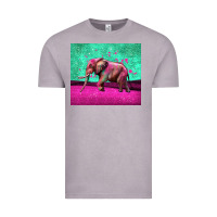 Vintage Zinc colorful elephant Vintage Tee - LillyAllenDesigns