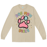 Mushroom dog mom vibes Long Sleeve Tee - MaliasSmallBusiness