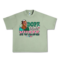 Oil Green afro  nurse dope black Urban Heavy Tee - AdoDesignShop
