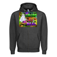 Charcoal Heather creep it real mousepad Zipper Hoodie - BundleAndBundleShop