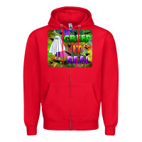 Red creep it real mousepad Zipper Hoodie - BundleAndBundleShop
