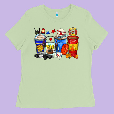 Dispatcher Coffee Cups Ladies Tee Designed By Zillion Design Studio