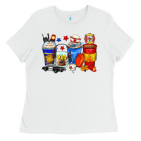 White dispatcher coffee cups Ladies Tee - Zillion Design Studio