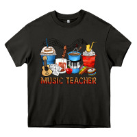 Asphalt music teacher coffee cups Heavy Core Tee - Zillion Design Studio