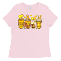 Bubblegum Pink childhood cancer coffee cups Ladies Tee - Zillion Design Studio