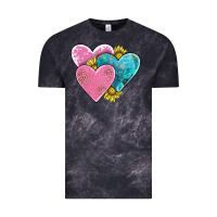 Cloud Black hearts Vintage Tee - AdoDesignShop