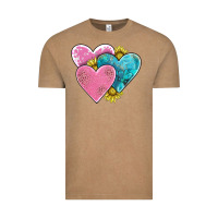Vintage Coffee hearts Vintage Tee - AdoDesignShop