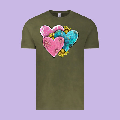 Hearts Vintage Tee Designed By Adodesignshop