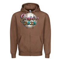 Chestnut volleyball senior 2023 Zipper Hoodie - BundleAndBundleShop