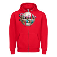 Red volleyball senior 2023 Zipper Hoodie - BundleAndBundleShop