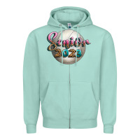 Seafoam volleyball senior 2023 Zipper Hoodie - BundleAndBundleShop