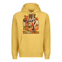 Antique Gold My 1st Thanksgiving Premium Hoodie - NancyCooperArtShop
