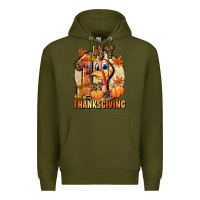 Army Green My 1st Thanksgiving Premium Hoodie - NancyCooperArtShop