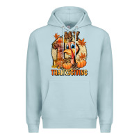 Blue Mist My 1st Thanksgiving Premium Hoodie - NancyCooperArtShop