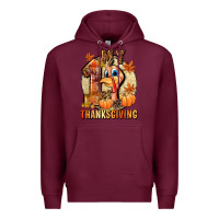 Burgundy My 1st Thanksgiving Premium Hoodie - NancyCooperArtShop
