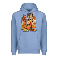 Colony Blue My 1st Thanksgiving Premium Hoodie - NancyCooperArtShop