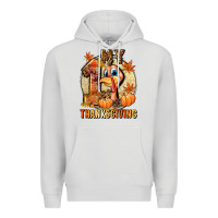 Dove Grey My 1st Thanksgiving Premium Hoodie - NancyCooperArtShop