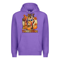Purple My 1st Thanksgiving Premium Hoodie - NancyCooperArtShop