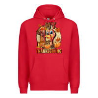 Red My 1st Thanksgiving Premium Hoodie - NancyCooperArtShop