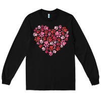 Black dog valentine Long Sleeve Tee - MaliasSmallBusiness