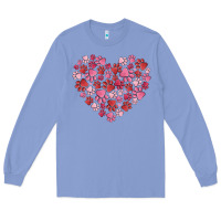Colony Blue dog valentine Long Sleeve Tee - MaliasSmallBusiness