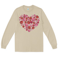 Mushroom dog valentine Long Sleeve Tee - MaliasSmallBusiness