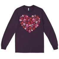 Plum dog valentine Long Sleeve Tee - MaliasSmallBusiness