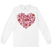 White dog valentine Long Sleeve Tee - MaliasSmallBusiness