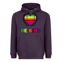Plum In A World Where You Can Be Anything Be Kind Heavyweight Hoodie - Bettercallsaul