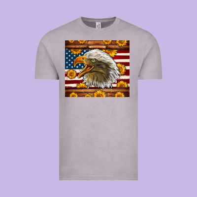 American Flag Eagle Vintage Tee Designed By Lillyallendesigns