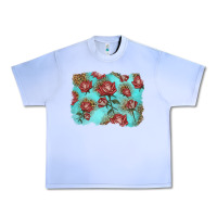 Grape Ice red roses with leopard background Urban Heavy Tee - LillyAllenDesigns