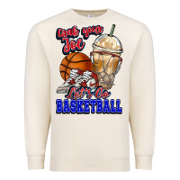 Sandshell Grab your joe let's go Basketball Premium Sweatshirt - NancyCooperArtShop
