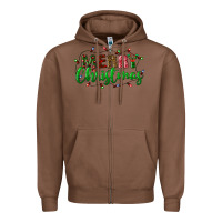 Chestnut merry christmas Zipper Hoodie - BundleAndBundleShop