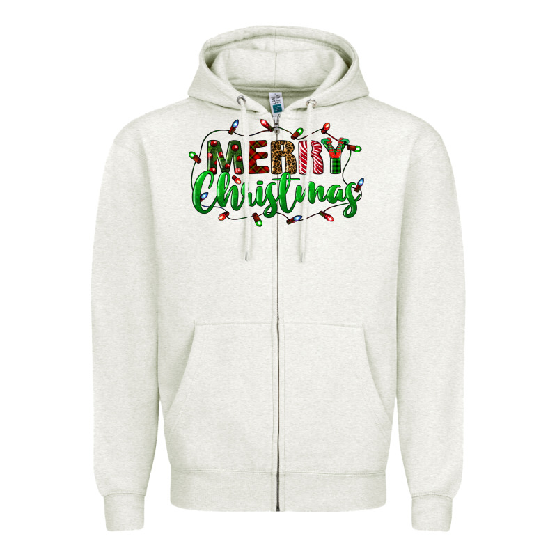 Merry Christmas Zipper Hoodie by BundleAndBundleShop | Teevron