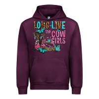 Mauve Wine long live the cowgirls olivia Urban Hoodie - OliviaCreatesArt