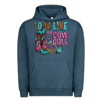 Pigment Midnight Navy long live the cowgirls olivia Urban Hoodie - OliviaCreatesArt