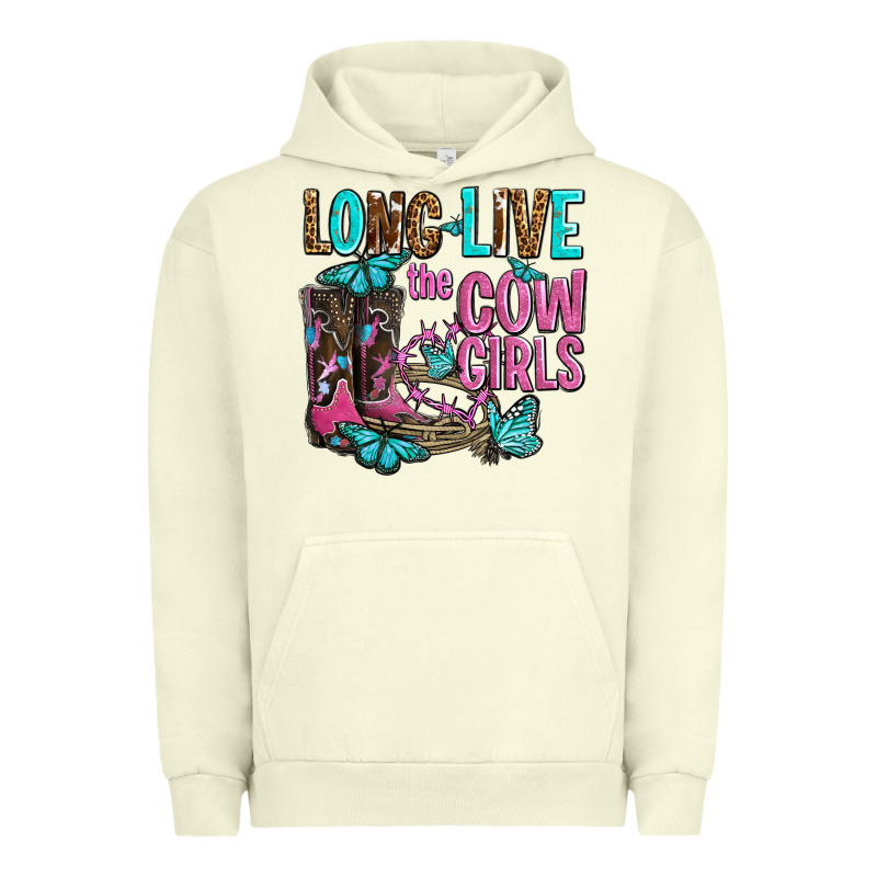 Long Live The Cowgirls Olivia Urban Hoodie by OliviaCreatesArt | Teevron