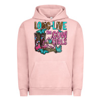 Pigment Salmon long live the cowgirls olivia Urban Hoodie - OliviaCreatesArt