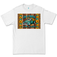 White life is better in the country skinny metal can holder Premium Tee - HRA Design Shop