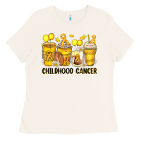 Bone childhood cancer coffee cups Ladies Tee - Zillion Design Studio