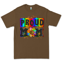 Cacao proud mom with sunflower Premium Tee - AdoDesignShop