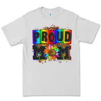 Dove Grey proud mom with sunflower Premium Tee - AdoDesignShop