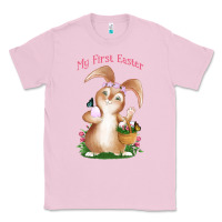 Bubblegum Pink Babies First Easter Girls Classic Tee - Jasminsmagicworld