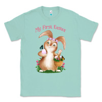 Seafoam Babies First Easter Girls Classic Tee - Jasminsmagicworld