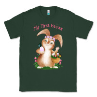 Sports Green Babies First Easter Girls Classic Tee - Jasminsmagicworld
