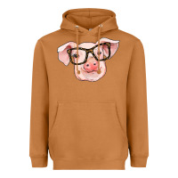 Meerkat pig with glasses Heavyweight Hoodie - RanaPortraitStore