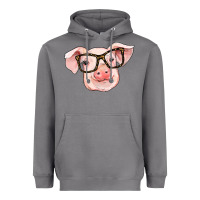 Storm pig with glasses Heavyweight Hoodie - RanaPortraitStore